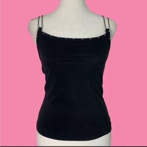 Forever 21 Black Studded Top